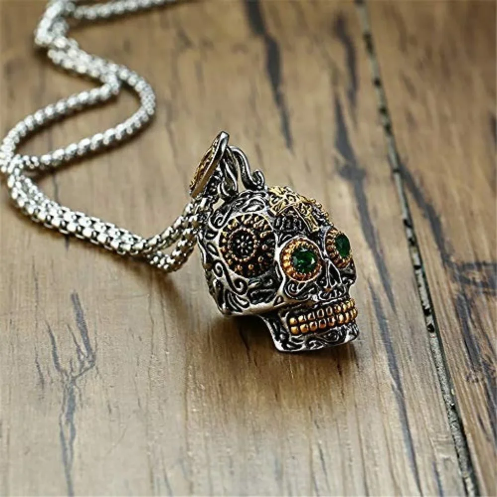 PUNK Stainless Steel Gothic Skeleton Pendants for Men/Women